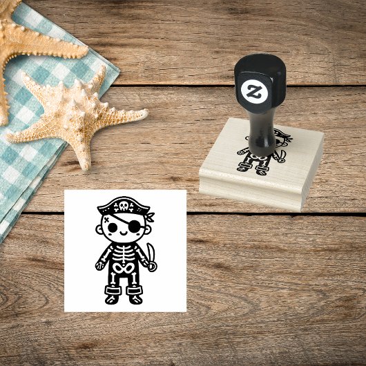 Pirate Skeleton Rubberstempel