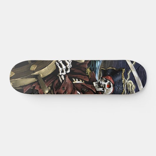 Pirate Skeleton Skateboard (Horizontaal)