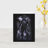 Pirate Skeleton Spookschip Halloween Kostuumfeest Kaart (Gele Bloem)