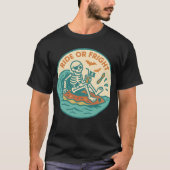 Pirate Skeleton Summer Spooky T-shirt (Voorkant)