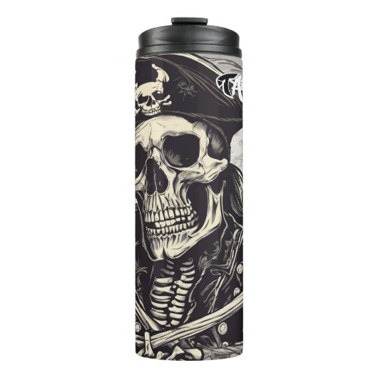 Pirate Skeleton Thermal Tumbler Thermosbeker (Voorkant)