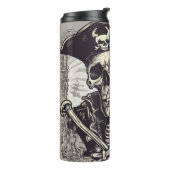 Pirate Skeleton Thermal Tumbler Thermosbeker (Gedraaid links)