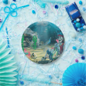 Pirate Skeleton Treasure onder het Zee Party Papieren Bordje (Feest)