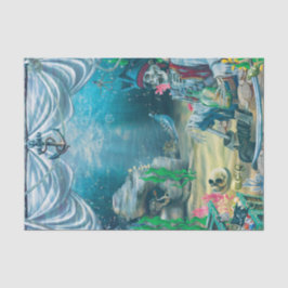 Pirate Skeleton Treasure onder het Zee Party Tissuepapier