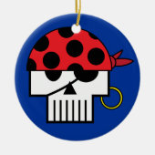 Pirate Skulicon Ornament (Voorkant)
