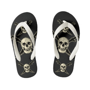 Pirate (Skull) - Aangepaste Teenslippers, Kinderen Kinder Teenslippers