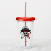 Pirate Skull Acryl Drinkbeker (Voorkant)