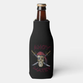Pirate skull Ahoy Matey Flesjeskoeler