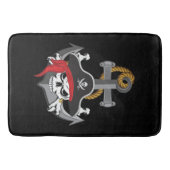 Pirate Skull Anchor Badmat (Voorkant)