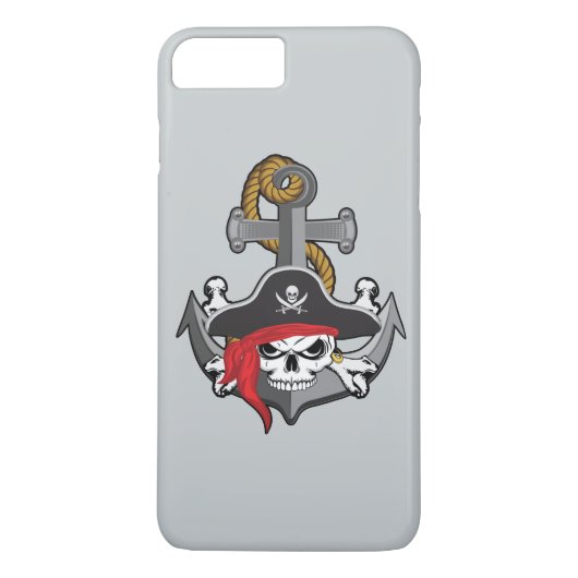 Pirate Skull Anchor Case-Mate iPhone Case (Achterkant)