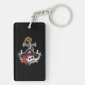 Pirate Skull Anchor Sleutelhanger (achterkant)