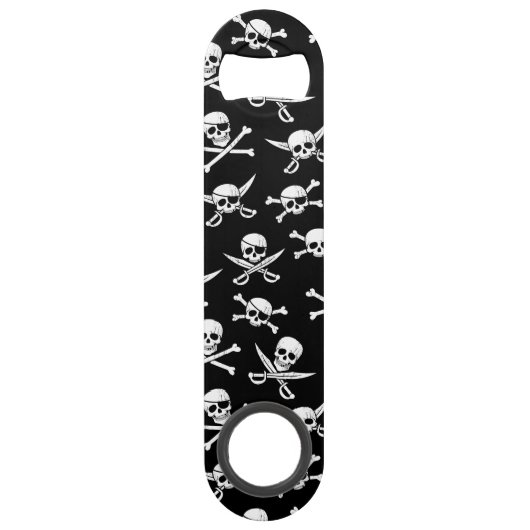 Pirate Skull and botten Bar Key Speed Flessenopener (Achterkant)