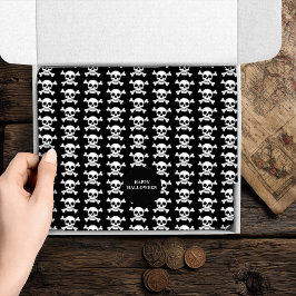 Pirate Skull and Crossbones Halloween Tissuepapier