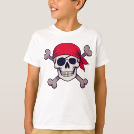 Pirate Skull and Crossbones Illustration Arr T-shirt