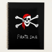 Pirate Skull and Crossbones Planner-Notitieboek Planner (Voorkant)