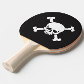 Pirate, Skull and Crossbones Tafeltennisbatje (Voorkant Gekanteld)