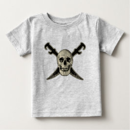 Pirate (Skull) - Baby Fine Jersey T-Shirt