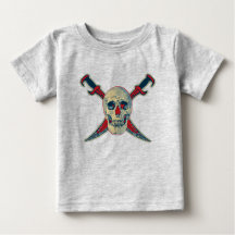 Pirate (Skull) - Baby Fine Jersey T-Shirt