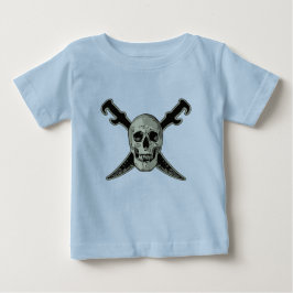 Pirate (Skull) - Baby Fine Jersey T-Shirt