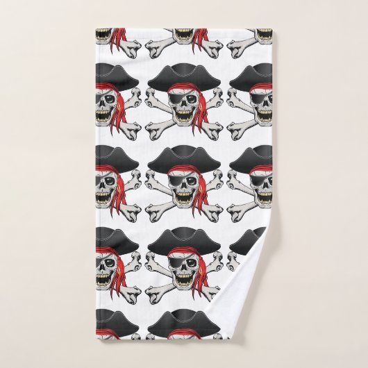 Pirate Skull Bad Handdoek (Handdoek)