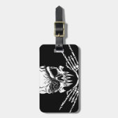 Pirate Skull Bagagelabel (Voorkant verticaal)
