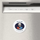 Pirate Skull Beat me Ping Pong Magneet (Insitu (Vaatwasser))