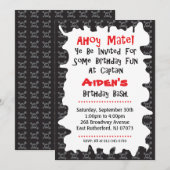 Pirate Skull Birthday Kaart (Voorkant / Achterkant)