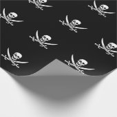 Pirate Skull & Blades Wrapping Paper Cadeaupapier (Hoek)