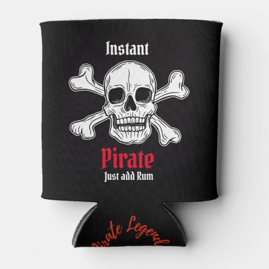 Pirate Skull Blikjeskoeler (Voorkant)