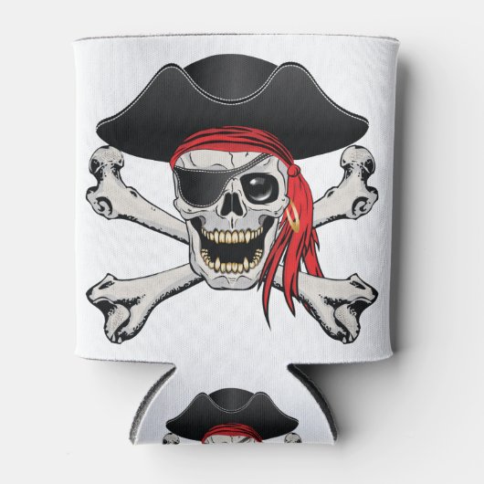Pirate Skull Blikjeskoeler (Voorkant)