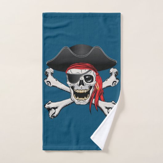 Pirate Skull Bluetooth-luidspreker Bad Handdoek (Handdoek)