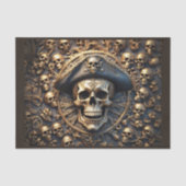 Pirate skull-bord tissuepapier (Voorkant)