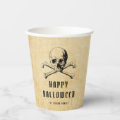 Pirate Skull & Botten Halloween Papieren Bekers (Voorkant)