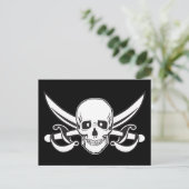 Pirate Skull Briefkaart (Staand voorkant)