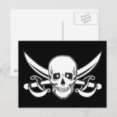 Pirate Skull Briefkaart (Voorkant / Achterkant)