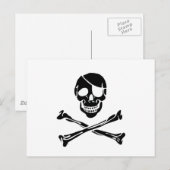 Pirate Skull Briefkaart (Voorkant / Achterkant)