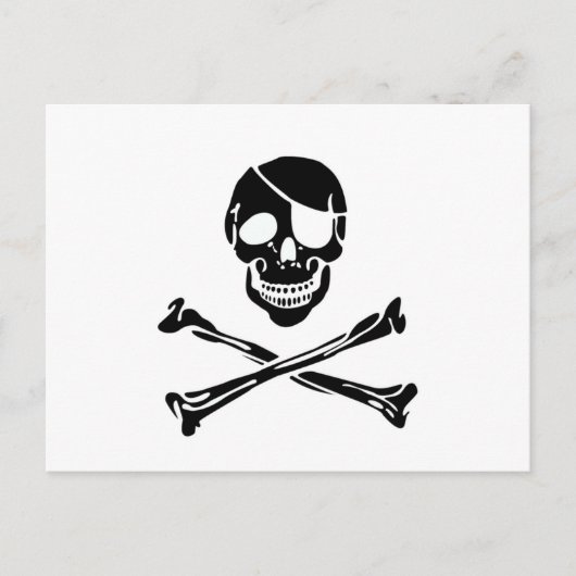 Pirate Skull Briefkaart (Voorkant)