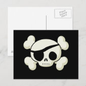 Pirate Skull Briefkaart (Voorkant / Achterkant)
