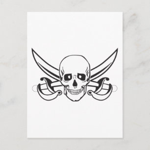 Pirate Skull Briefkaart