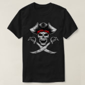 Pirate Skull Buccaneer T-shirt (Design voorkant)