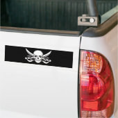 Pirate Skull Bumpersticker (Op Truck)