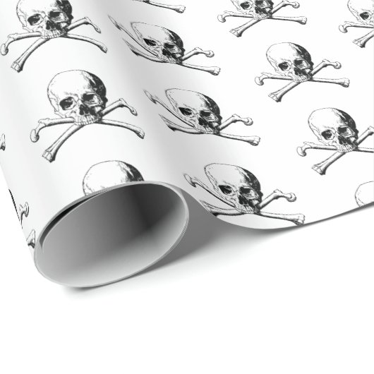 Pirate Skull Cadeaupapier (Rol Hoek)