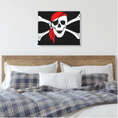 Pirate Skull Canvas Afdruk (Insitu (Slaapkamer))