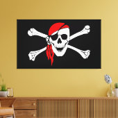 Pirate Skull Canvas Afdruk (Insitu (Woonkamer))