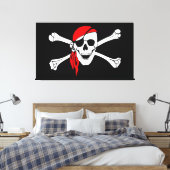 Pirate Skull Canvas Afdruk (Insitu (Slaapkamer))