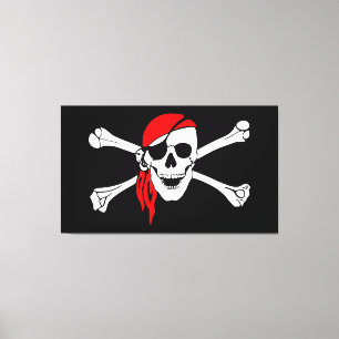 Pirate Skull Canvas Afdruk