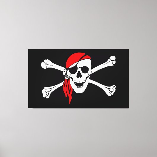 Pirate Skull Canvas Afdruk (Voorkant)