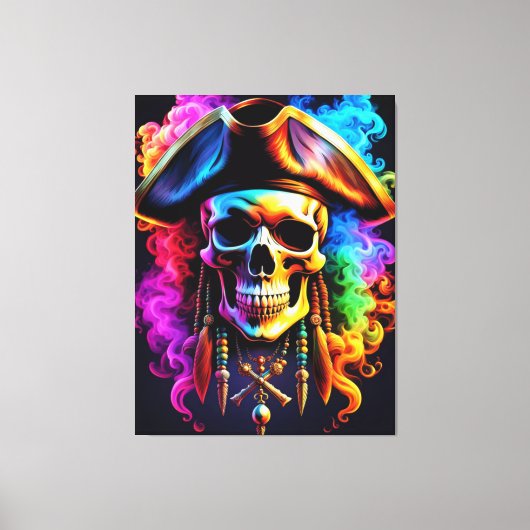 Pirate Skull Canvas Print (Voorkant)