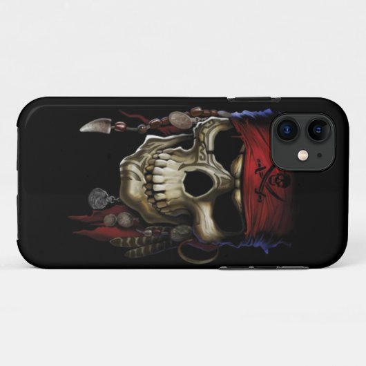 Pirate Skull Case-Mate iPhone Case (Achterkant (horizontaal))