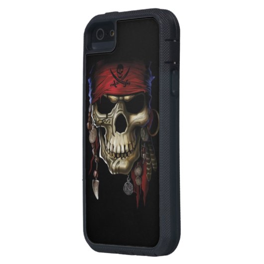 Pirate Skull Case-Mate iPhone Case (Achterkant Links)
